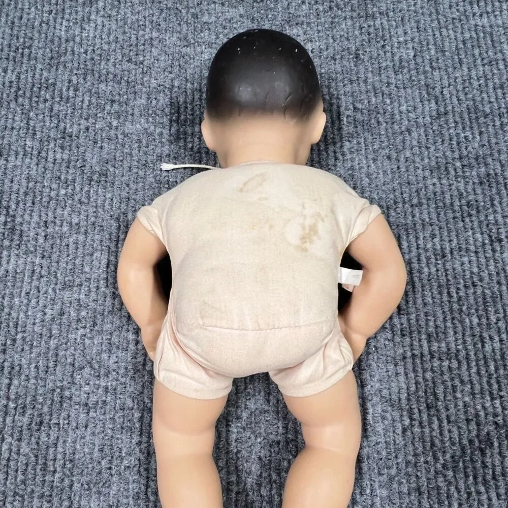 American Girl Bitty Baby Doll 16” Soft Body Vinyl Limbs Brown Eyes Hair VTG READ